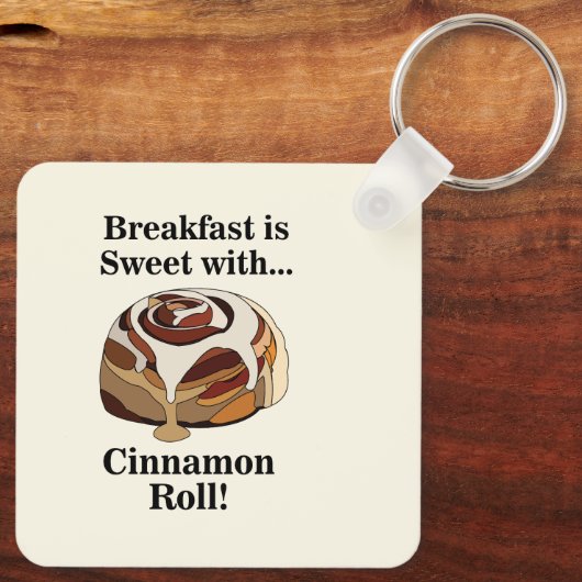 Porte-clés Petit-déjeuner à la cannelle Roll Sweet Bun (Verso)