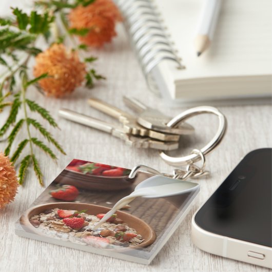 Porte-clés Petit déjeuner sain (Devant Droit)