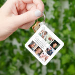Porte-clés Petit-enfants moderne Photo Collage Ornement en ve<br><div class="desc">Petit-enfants unique 7 photo collage ornement fait le cadeau parfait pour n'importe quel grand-parent,  avec le texte qui dit "GRANDCHIDREN MAKE THE WORLD GRAND" suivi de leurs noms.</div>