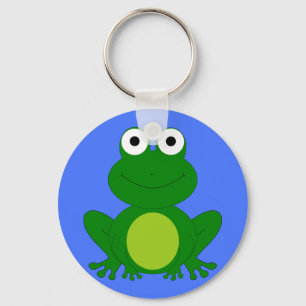 Porte-clés Petit étang de grenouille funky