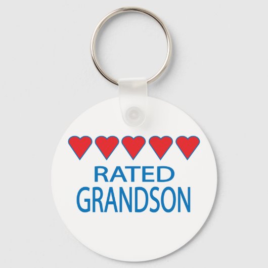 Porte-clés Petit-fils à cinq coeurs (Recto)