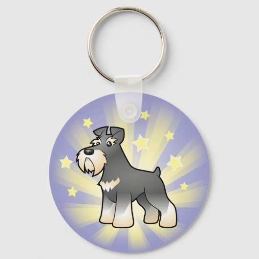 Porte-clés Petit géant étoilé/Schnauzer standard/miniature (Recto)