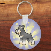 Porte-clés Petit géant étoilé/Schnauzer standard/miniature (Recto)