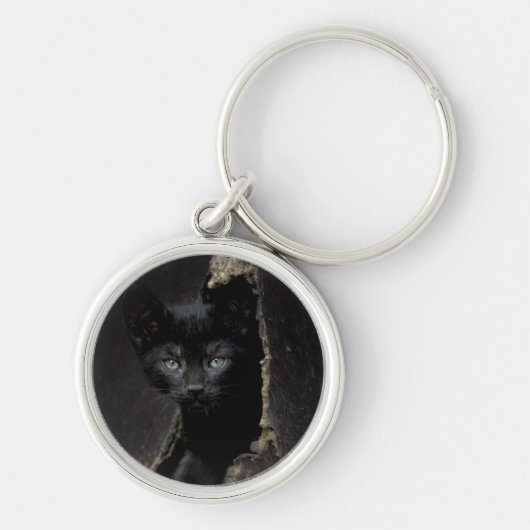 Porte-clés Petit Kitty noir (Devant)