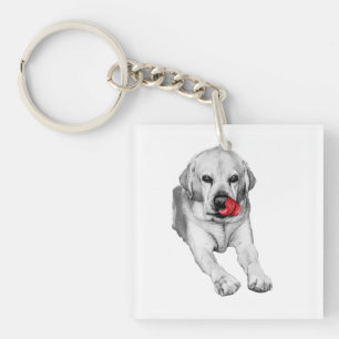 Porte-clés Petit Lab, cœur rouge qui clignote