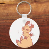 Porte-clés Petit lapin mousseux (closeup) (Recto)