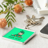 Porte-clés Petit lutin - ajoutez votre propre texte (Côté)