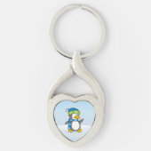 Porte-clés Petit manchot marchant sur la neige (Devant)