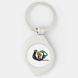 Porte-clés Petit oiseau pend