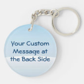 Porte-clés Petit Pingouin recevant une boule de ne (Dos)