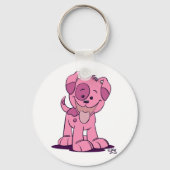 Porte-clés Petit porte - clé de chiot rose (Recto)
