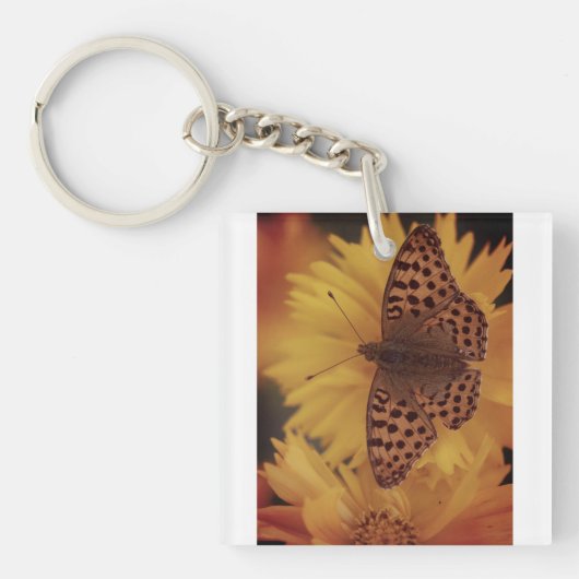 Porte-clés Petit Porte - clé papillon" (Devant)