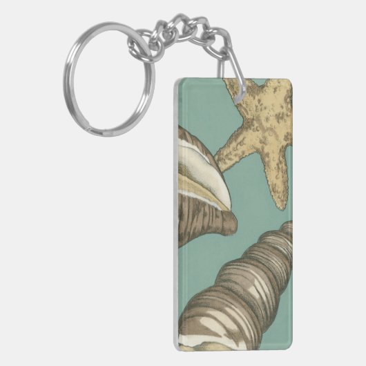 Porte-clés Petit trio Shell Turquoise (Devant gauche)