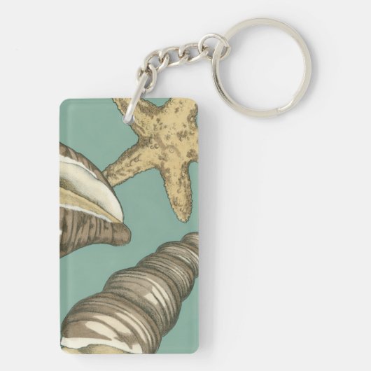 Porte-clés Petit trio Shell Turquoise (Dos)