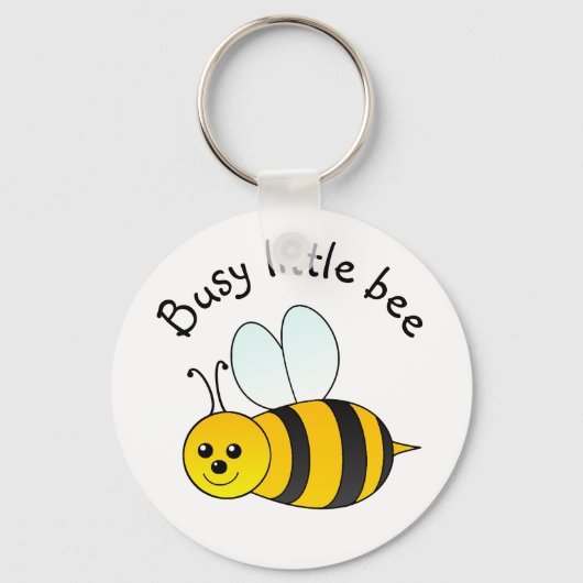 Porte-clés Petite abeille occupée (Recto)