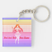 Porte-clés Petite amie arc-en-ciel (Dos)