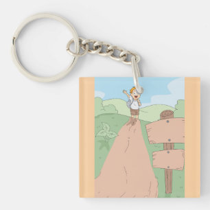 Porte-clés Petite aventure de randonnée de l'explorateur