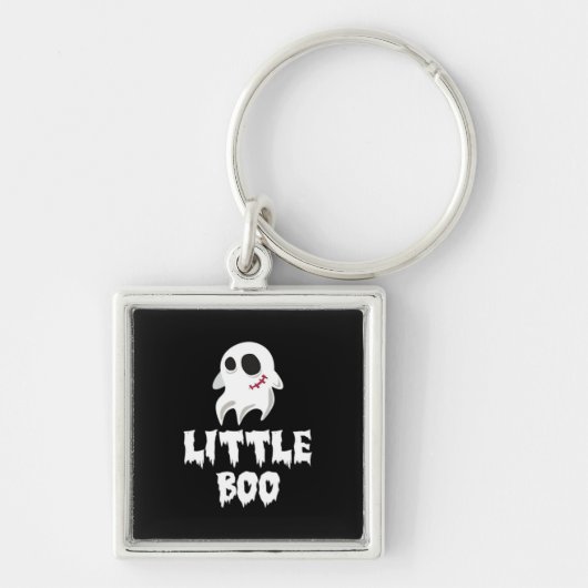 Porte-clés Petite Boo Dans Graphique De Halloween Cool (Devant)