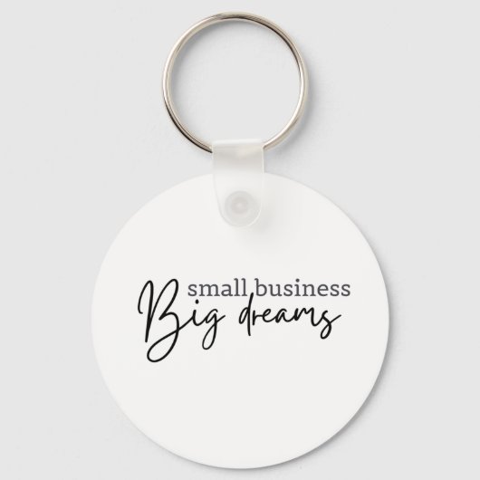 Porte-clés Petite entreprise Big Dreams, Propriétaire d'entre (Recto)