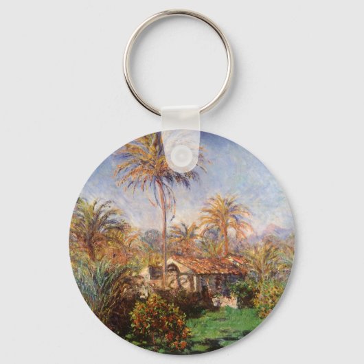 Porte-clés Petite ferme rurale à Bordighera par Claude Monet (Recto)