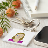 Porte-clés petite fille porte - clé (Devant Droit)