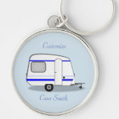 Porte-clés Petite remorque roulette rousse (Devant)