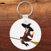 Porte-clés Petite sorcière glamour (Recto)
