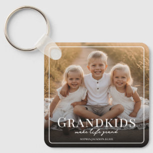 Porte-clés Petits-enfants rendent la vie grandiose Cadeau de