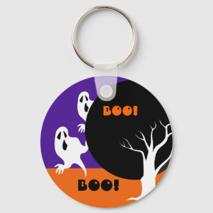 Porte-clés Petits fantômes amusants Cadeau d'Halloween