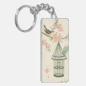 Porte-clés Petits oiseaux étés perché sur une branche et sur (Devant gauche)