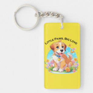 Porte-clés Petits Poches De Chiot Mignonne Grand Amour