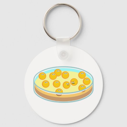 Porte-clés Petri Disque MRSA (Recto)