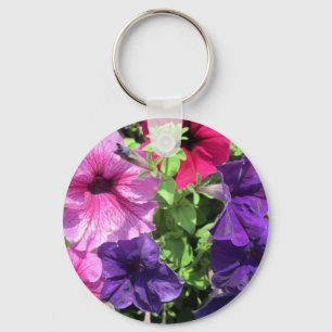 Porte-clés Petunias colorées