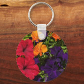 Porte-clés Petunias violet orange (Recto)