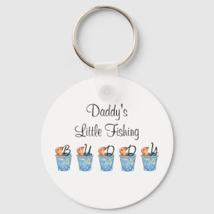 Porte-clés Peu d'ami de la pêche du papa