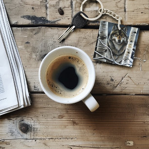 Porte-clés Peupliers de peupliers de loup de bois Alpha