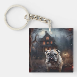 Porte-clés Peur d'Halloween Bulldog