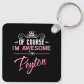 Porte-clés Peyton Bien sûr Je suis géniale nouveauté (Dos)