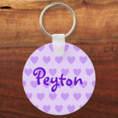 Porte-clés Peyton en violet (Recto)