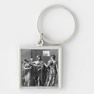 Porte-clés Phaedra, Theseus et Hippolytus
