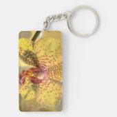 Porte-clés Phalaenopsis jaune taches violettes (Dos)