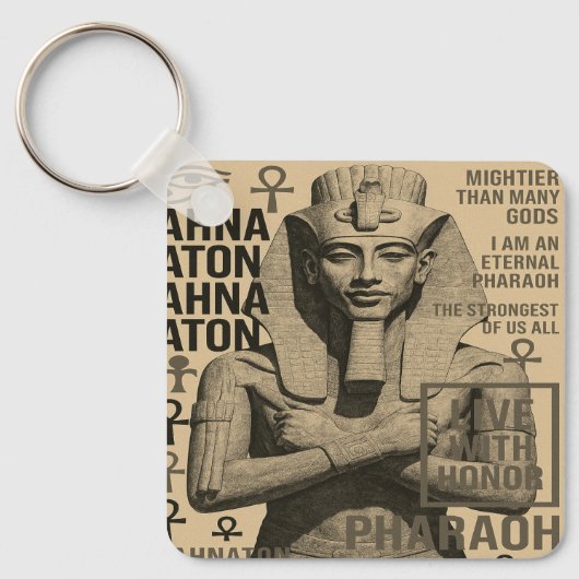 Porte-clés Pharaon Éternel - Accessoire Égyptien (Recto)