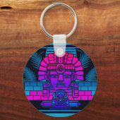 Porte-clés Pharaon Synthwave (Recto)