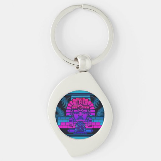 Porte-clés Pharaon Synthwave (Devant)