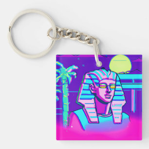 Porte-clés Pharaon Synthwave