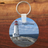 Porte-clés Phare à Peggy's Cove (Recto)