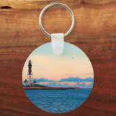 Porte-clés Phare au coucher du soleil (Recto)