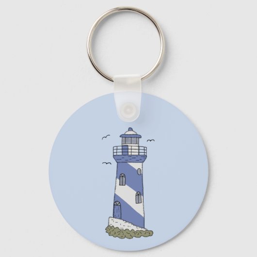 Porte-clés Phare bleu (Recto)
