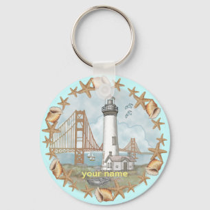 Porte-clés phare California Shells