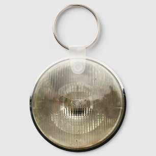 Porte-clés Phare classique de voiture avec la lentille en